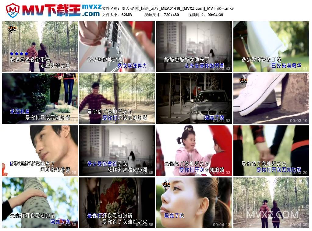 皓天-是你_国语_流行_MEA01418